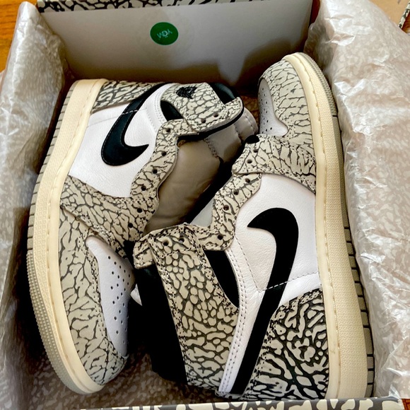 Air jordan 1 white cement - Picture 1 of 11